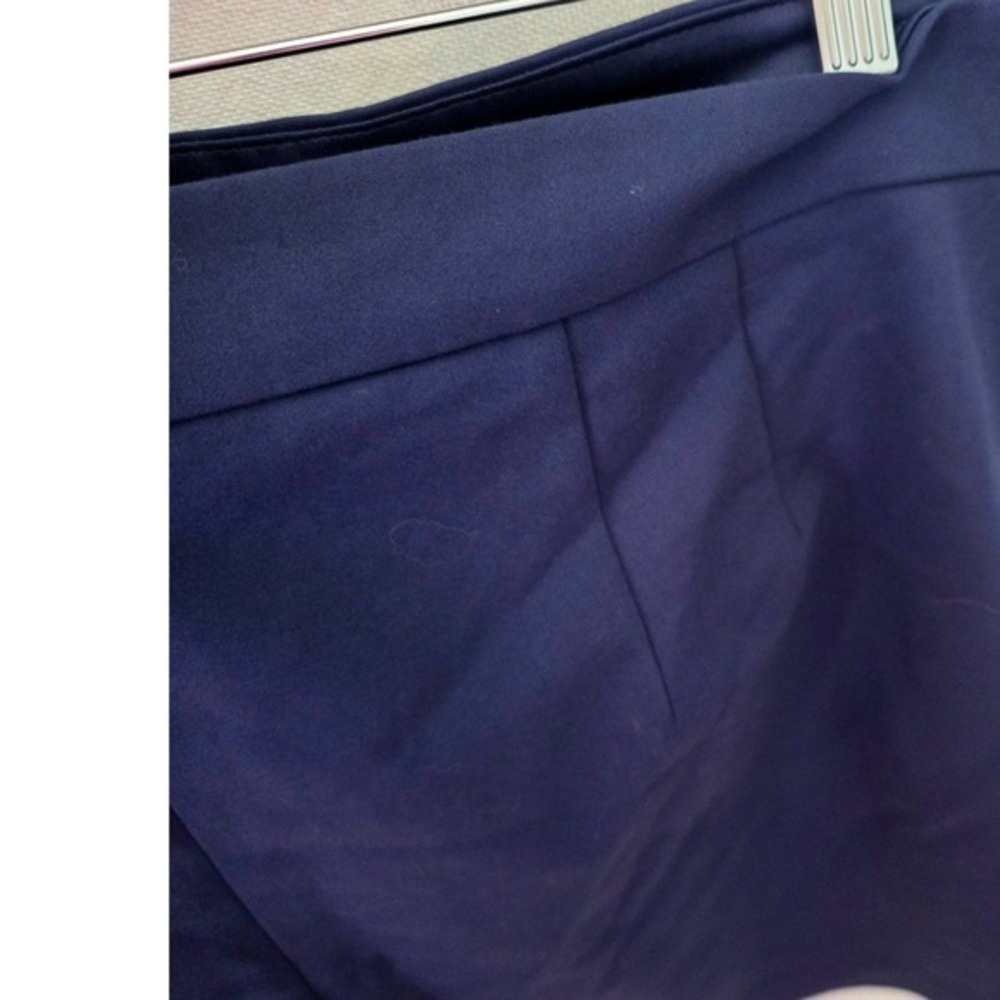 Express Midi High Rise Navy Sailor Shorts 18 Gold Buttons Classic Nautical - Picture 7 of 9